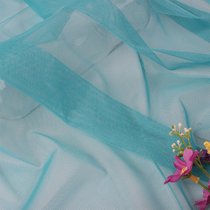 Wholesale China Factory <strong>Blue</strong> Plaid Soft Net <strong>Material</strong> - Product Image 4