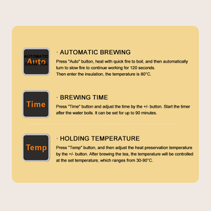 DEWEISI - Hervidor de Agua Eléctrico Transparente Cuadrado de 15 L, Cafetera Automática con Control Digital, Hervidor de Té y <span class=keywords><strong>Café</strong></span> con Filtro - Product Image 5