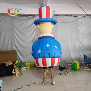 ชุดคอสตูมพ่อค้าขายของวันประกาศอิสรภาพแบบเป่าลม หัวใหญ่ สำหรับการแสดง - Product Image 4