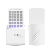 Piège à mouches électrique d'intérieur OEM - Piège à insectes volants LED UV avec autocollants anti-moustiques et tue-insectes à choc électrique pour chambre à coucher