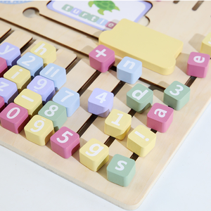 Nouveaux mots d'orthographe en bois <span class=keywords><strong>trouver</strong></span> <span class=keywords><strong>un</strong></span> jouet blocs alphanumériques avec des cartes riches pour aider les enfants à apprendre - Product Image 5