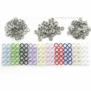 Metal 7.2MM 8.2MM 9.0MM 9.2MM 9.5MM 9.6MM 10MM 10.5MM 11MM 15MM 20MM 21MM Nickel-Free 5 Prong Ring Snap Button