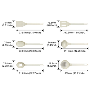 Wholesale Food Grade 6Pcs Kitchen <strong>Utensils</strong> Set Home Kitchen RPET Food <strong>Utensils</strong> - Product Image 6