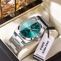 Relojes de Pulsera de Lujo para Hombre POEDAGAR 930, Relojes de Cuarzo con Correa de Acero Inoxidable, Resistentes al Agua, para Hombre