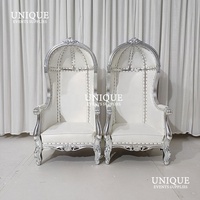 Cage à oiseaux romantique trône chaises Double places or rose pour mariage mariée marié fêtes d'anniversaire hôtel chambre salon