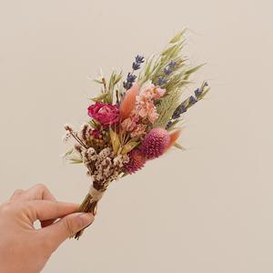 Petit bouquet de fleurs séchées bohèmes, fleurs séchées préservées pour un cadeau de la Saint-Valentin, un cadeau d'anniversaire, une décoration de fête - Product Image 4
