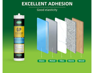 Beste prijs kleefmiddel, lage VOC, snel uithardend, weerbestendig acetoxy siliconenkit voor ramen, deuren en badkamertegels. - Product Image 4