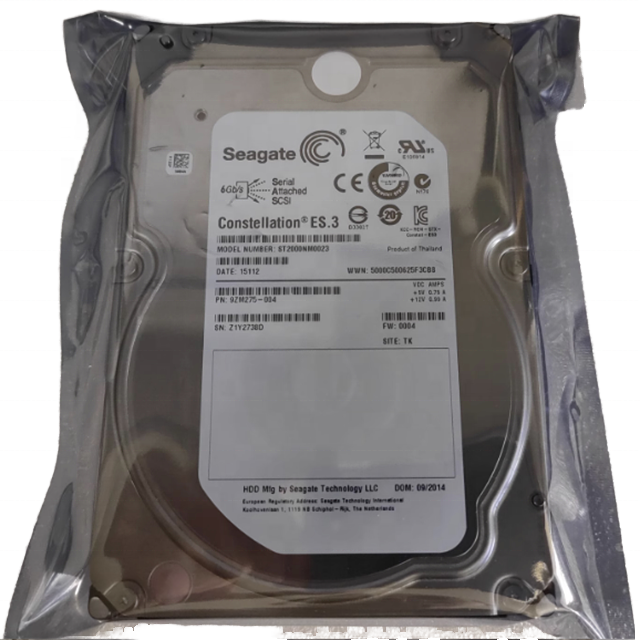 ST2000NM0023 2TB Enterprise Capacity HD SAS 6Gb/s 128MB Cache 3.5-Inch Internal Bare Drive