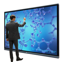 Tableau blanc interactif intelligent 4K de 86 pouces, panneaux plats pour l'enseignement intelligent, moniteurs LCD 40 points pour l'éducation scolaire et les entreprises