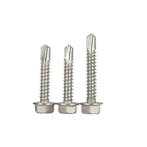 Drilling Screws Manufacturers Stainless Steel SS410 DIN7504K Hex Head Self Drilling Screw