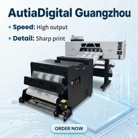 Imprimante DTF I3200 de 60 cm, machine d'impression commerciale pour t-shirts et tissus avec four à secouer la poudre pour les formats A1 et A4