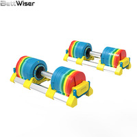 Haltères à réglage rapide 20 kg, haltères réglables par incréments de 1 kg, équipement de musculation professionnel BettWiser pour la maison
