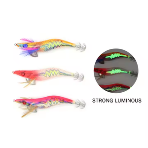 Cebo de plástico suave tambaleante de tiro de gota luminoso para pescar Jigs de calamar personalizado Jigging calamar señuelo suave Plantilla de calamar - Product Image 2