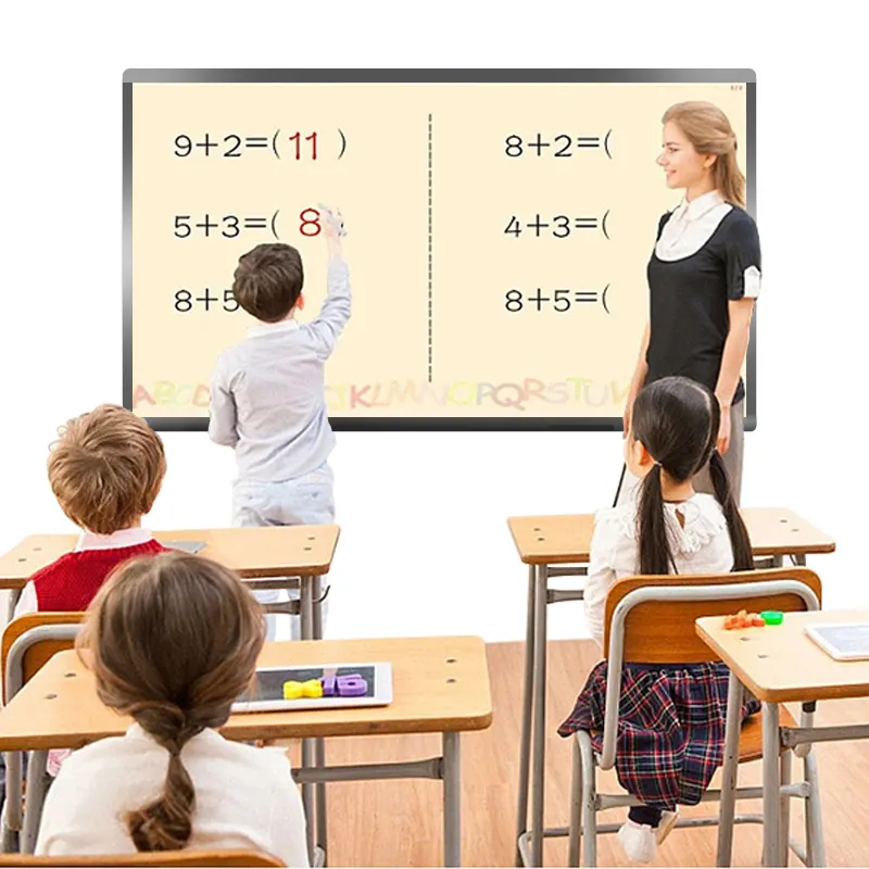 School Office Digital Interactive Whiteboard Smart LCD Display HD Interactive Board