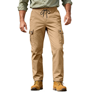 Pantalones de Trabajo Casuales para Hombre, para Primavera y Otoño, para Senderismo y Deportes al Aire Libre, de Secado Rápido, Resistentes al Viento, Ajustados, con Múltiples Bolsillos - Product Image 1
