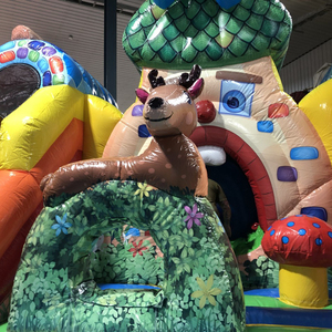 <span class=keywords><strong>Castillo</strong></span> Inflable <span class=keywords><strong>El</strong></span> Bosque <span class=keywords><strong>Encantado</strong></span> con Tobogán, Casa de Brinco Inflable Comercial para Niños, Brincolín Inflable para Fiestas - Product Image 3