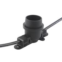 Support de lampe électrique filaire souple IP65 pour l'extérieur Cordes E27 Connecteurs électriques étanches