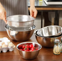 Cesta de drenaje multifuncional de acero inoxidable de grado alimenticio con función de lavado de verduras y arroz para la preparación de alimentos en la cocina