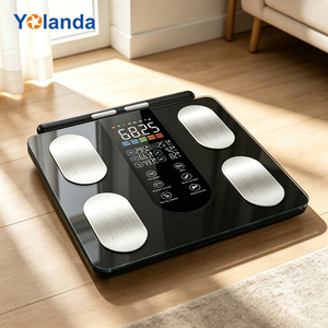 Health Fitness Monitoring <strong>Electronic</strong> 8 Electrode Body Fat <strong>Scale</strong> BLE App Sync 50 Body Data Smart Weight <strong>Scale</strong> - Product Image 1