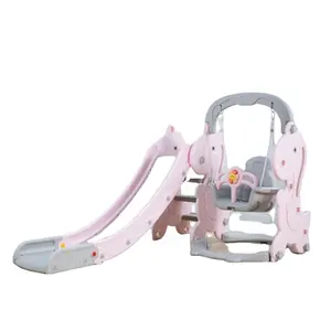 2020 새로운 스타일 공장 유치원 어린이 장난감 플라스틱 슬라이드 스윙 어린이 슬라이드 야외 놀이터 장비 판매