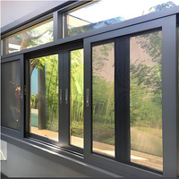 Puertas y Ventanas Corredizas de Aluminio con Doble Acristalamiento y Rotura de Puente Térmico Yuantai para Aislamiento Térmico en Cocinas y Sótanos de Villas