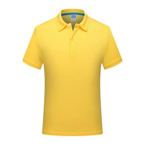 Camisetas de Algodón 100% Tejido para Adultos y Niños, Manga Corta, Transpirables, Bordadas, con Botones, Color Liso, Uniformes de Trabajo, Aceptamos Pedidos para Empresas - Product Image 6