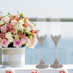 Ensemble <span class=keywords><strong>de</strong></span> Flûtes à <span class=keywords><strong>Champagne</strong></span> en Cristal, Verres <span class=keywords><strong>de</strong></span> Mariage pour les Mariés, Coupes à Toast pour Couples, Coffrets Cadeaux pour Fiançailles, Mariage et Pendaison <span class=keywords><strong>de</strong></span> Crémaillère - Product Image 6