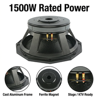 Haut-parleur de graves professionnel de 18 pouces 3000W avec bobine vocale de 125 mm pour système de sonorisation de scène