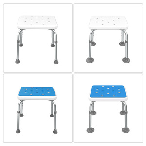 Shower <b>Stool</b> Aluminum Alloy <b>Adjustable</b> <b>Height</b> Waterproof Bathroom Safety Equipment - Product Image 5