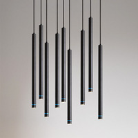 Lampes suspendues cylindriques personnalisées OEM conformes RoHS pour salon, chevet, escalier, lampes LED créatives suspendues