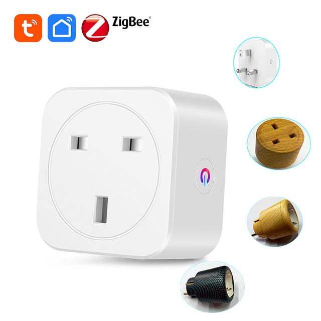 Tooya UK BSD43 Zigbee Mesh Energy Monitor Smart Socket Plug with Custom Firmware Reflash ESP32 Modules Bar Design Tasmota