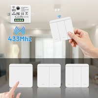 Module de relais intelligent double mode WiFi RF433 OEM Tuya sans fil 10A AC85-240V