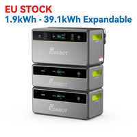 Système de stockage d'énergie domestique tout-en-un 5.7Kwh 11.4Kwh 17.1Kwh 22.8Kwh LiFePO4, batterie empilable, solaire de balcon, Plug&Play, stock UE