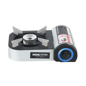 Portable Gas <b>Stove</b> Butane Stainless Steel 1-2 Burner Outdoor Camping Cooking With Ignition Device - Product Image 3
