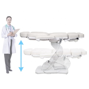 Chaise de <span class=keywords><strong>pédicure</strong></span> <span class=keywords><strong>esthétique</strong></span> pour le tatouage et la podologie, table de <span class=keywords><strong>pédicure</strong></span> faciale avancée de 120cm de hauteur, lit de traitement de massage cosmétique à 6 moteurs - Product Image 4