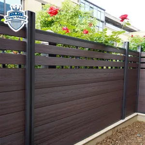 Cheap Customized Outdoor Decorative Horizontal Privacy Aluminum Slat Fence