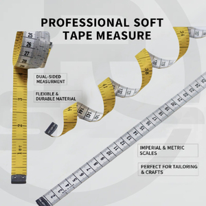 Regla de Cuero Flexible y Extensible de <span class=keywords><strong>1.5</strong></span> Metros, con Medidas en Centímetros y <span class=keywords><strong>Pulgadas</strong></span> Chinas, Multicolor, para Medir Ropa y Costura - Product Image 4