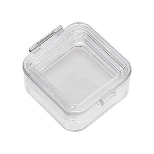 Boîte à membrane dentaire carrée à charnière en plastique PS transparent de 2 pouces, fabriquée à la main, marque <span class=keywords><strong>Hinix</strong></span>, modèle HN-101, pour couronnes et bridges de laboratoire dentaire - Product Image 2