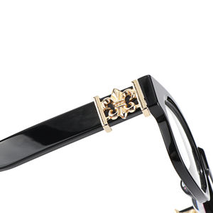 Goud Schildpad Grijs Groen Effen Punkstijl Volledige rand Optische bril op sterkte Merkstijl Ontwerp Dames UV Luxe herenbril - Product Image 6