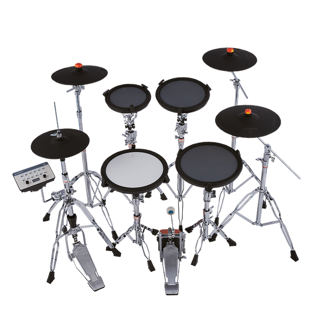 Hailun Smart Electric Drum with 4 Drums and 4 Cymbals Bottom Drum Mesh Rubber ABS Percussion Instrument