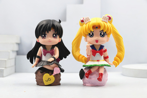 Set di 6 Statuette H11CM di Sailor Moon, Decorazione da Scrivania, Action Figure <span class=keywords><strong>Anime</strong></span> per Bambini - Product Image 4