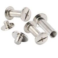 Acier inoxydable 304 laiton vis chicago vis sexe boulon pour ceinture en cuir livre reliure Chicago vis