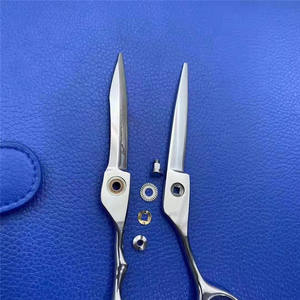 Ciseaux de coiffure personnalisables 6 pouces, ciseaux à effiler plats en acier inoxydable 440C, pour droitiers, usage professionnel - Product Image 2