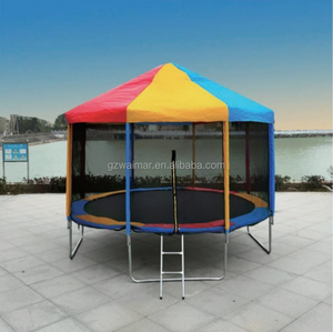 Trampoline d'extérieur pour enfants et adultes avec <span class=keywords><strong>filet</strong></span> de sécurité et rembourrage à ressort, 6/8/10/12/14/16/18ft - Product Image 5