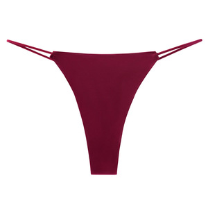 Sous-vêtements populaires pour femmes, string sans couture à fines bretelles, taille mi-haute, séchage rapide, pantalon de <span class=keywords><strong>yoga</strong></span> une pièce, triangle - Product Image 6