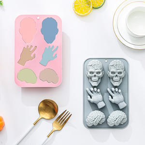Moldes de Silicona con Temática de Halloween para Pasteles, Reutilizables, de Grado Alimenticio, Lindos Moldes Magnéticos de Silicona para Chocolate, Dulces y Hielo - Product Image 2