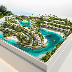 Maquette architecturale <span class=keywords><strong>de</strong></span> luxe pour projets immobiliers <span class=keywords><strong>de</strong></span> complexes balnéaires en bord <span class=keywords><strong>de</strong></span> mer, modèle <span class=keywords><strong>de</strong></span> présentation personnalisé pour la communauté <span class=keywords><strong>de</strong></span> lagunes - Product Image 4