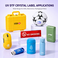 Nouvelle imprimante DTF UV A3 à double tête 110V/220V prête à être expédiée, machine à autocollants avec encre UV