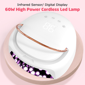 60 Wát đa chức năng UV/<span class=keywords><strong>LED</strong></span> <span class=keywords><strong>Nail</strong></span> đèn với cảm biến cảm ứng cho gel đánh bóng nhanh chóng và an toàn làm khô - Product Image 1