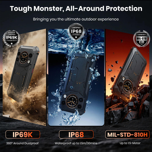 Fossibot F117 8+256GB Android 15 Octa-core 10000mAh 6.7"HD+ 1.32"Smart Display NFC 50MP Main Camera LTE/GSM Rugged Phone - Product Image 5